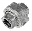 Temperguss verz. Verschraubung # 330, 1/2', beidseitig Innengewinde