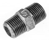 Temperguss verz. Doppelnippel # 280, 3/8', beidseitig Aussengewinde