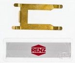 RENZ Namensschild 65x22 mm mit Feder 97-9-00302, Stanzmass 61 x 18 mm 