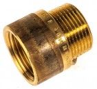 VIEGA Hahnverlängerung 3/4' x 20 mm 355029, Mod. Nr. 3525, Rotguss blank 