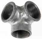 Temperguss verz. Winkelverteiler # 221, 1/2', 90°, 3 x Innengewinde