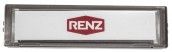 RENZ Namensschild 75x19,5 mm, RSA1, grau 97-9-82259, Stanzmass 74 x 19 mm 