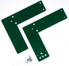 Montageplatte für GfS Türwächter für Glasrahmenmontage 991770 Ovalrosette 