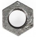 Temperguss verz. Gegenmutter # 310, 1/2', kantig