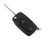 Funkschlüssel Leergehäuse HU66 2TR 3474 Profil HU66, für VW, Audi, Seat und 