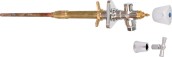 delphisXpert Außenventil 1/2", DN 15, chrom Frost-tec easy für Renovierung, 