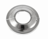 ASW Scharnierrosette 150027 geteilt Messing verchromt, Loch 3/4", 27 mm 