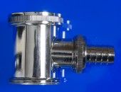 Steiler Abflusszwischenstück 1 1/4" für Wasch- und Spülmaschinenanschluss