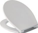 Duroplast WC Sitz base pro weiß mit Deckel und Edelstahlbefestigung 