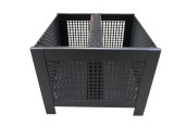 LIENBACHER Pelletkorb 21.02.465.2 schwarz, Breite 24x24 cm, Höhe 18 cm 