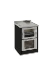 Wamsler Holzherd K 60 2020, 5,5 kw, schwarz, RA hinten rechts/links und 