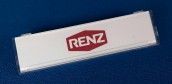 RENZ Namenschildabdeckung 97-9-82253 für Tastenmodule, 62mm breit, 15,5mm hoch 