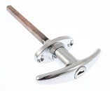 DLP Kreuzgriff GII für Garagentore Bohrlochabstand 45 mm, mit 2 Schlüsseln