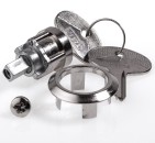 Hekna System 30 Zylindereinsatz vernickelt, 402.402.W9.11G, mit 2 