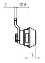 STRENGER Hebelzylinder S730-000717-1002 mit 2 Schlüsseln, Gabelfederfefestigung 