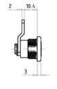 STRENGER Hebelzylinder S730-000730-9002 mit 2 Schlüsseln, Mutterbefestigung 