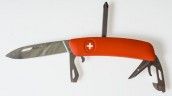 SWIZA Schweizer Messer D04, rot, 690401 11 Funktionen, Klingenlänge 7,5 cm 