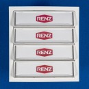 RENZ Tastenmodul 97-9-85272 weiss Farb Nr. 9016 mit 4 Klingeltaster 