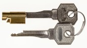 Burg Wächter Schlüssellochsperrer ME/2 mit 2 Schlüsseln, gleichschließend 