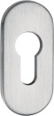 EDI Schlüsselrosette 0813/6003 Aluminium oval, F1 eloxiert, Schildstärke 6 mm, PZ 