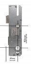 Schüring Reparatur Hautpschloss 92 mm Entfernung, 40 mm Dorn, 10 mm Nuss, 