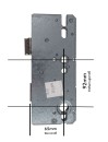 KFV Reparatur Hauptpschloss 8092 92 mm Entfernung, 65 mm Dorn, 10 mm Nuss 