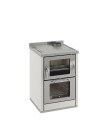 Wamsler Holzherd K 60 2020, 5,5 kw, weiss, RA hinten rechts/links und 