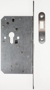 Zirkelriegeleinsteckschloss PZ, L/R ver- wendbar, 55 mm Dorn, Stulp 20x255 mm 