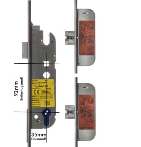 GU Mehrfachverriegelung Secury Automatik 6-37833-07-0-8, 92 mm Entfernung, 35 mm 