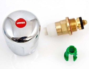 HANSA Oberteil 3/8' warm mit Metallkronengriff, 59900012 