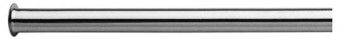 verchr. Kupferrohr 10 mm 0,60 mtr. einseitig mit Bördel 1/2" 
