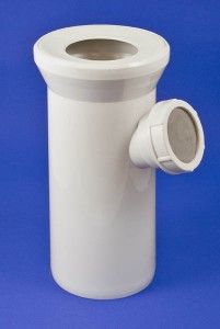 VIEGA WC Anschlussrohr 119645 weiss 110 mm, mit seitlichem Abgang 50 mm 