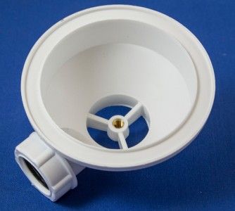 Blanco Ablaufventil Unterteil 00128681, vertical mit Überlauf weiss 