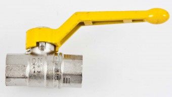 WESA Kugel Durchgangsventil 860-03, PN 1 DN 10, 3/8", mit gelbem Griff 