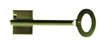 KROMER Novum Stahlschlüsselrohling 7 mm Durchmesser, mit Höhlung links 