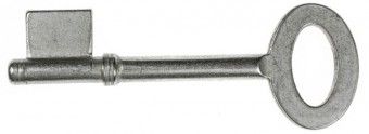 KROMER NOVUM Stahlschlüsselrohling Halm 5,0 mm, Bartbreite 12 mm, mit 