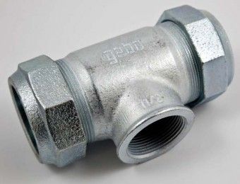 GEBO Verschraubung T Abgang 1 1/2" IG 48,3 x 1 1/2" x 48,3 mm, 01.150.04.05 