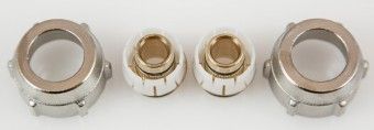 SIMPLEX Klemmverschraubung Set A3,F11407 17x2,0 mm x 3/4" I Eurokonus, Messing 
