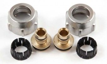 SIMPLEX Klemmverschraubung Set A3,F11412 16x2,2 mm x 3/4" I Eurokonus, Messing 