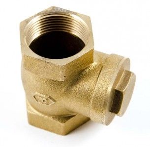 Messing Klappenrückschlagventil 18.5696 metallisch dichtend, 2 x 1 1/4" IG 
