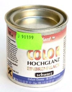 ReiColor Schwarz-Lack LV-65, 100 ml Ofenrohrlack schwarz hitzebeständig 