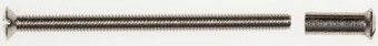 Messing vernickelte Hülsenschraube DIN 964, M 4 x 60 mm, 3514/60, Hülse mit 