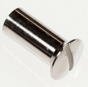 vernickelte Hülsenmuttern M 5 x 15 mm 3515/15, mit Schlitz 