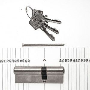 WILKA Profilzylinder 35/55 matt vern. 1463.000013, mit 3 Schlüsseln 