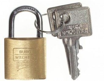 Burg Wächter Hangschloss Profi 116/25, mit 2 Schlüsseln 