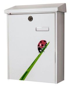 Burg Wächter Briefkasten Magdeburg 767 weiss, Dekor Frühling 