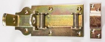 GAH verz. Rollenschlossriegel 180 mm gerade mit Schlaufe, 118563 