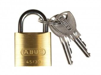 ABUS Hangschloss 45/30 mit 2 Schlüsseln 