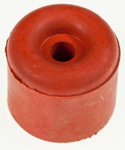 Gummi Türpuffer rot 30 mm Durchmesser, 26 mm hoch 