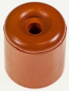 Gummi Türpuffer rot 30 mm Durchmesser, 34 mm hoch 